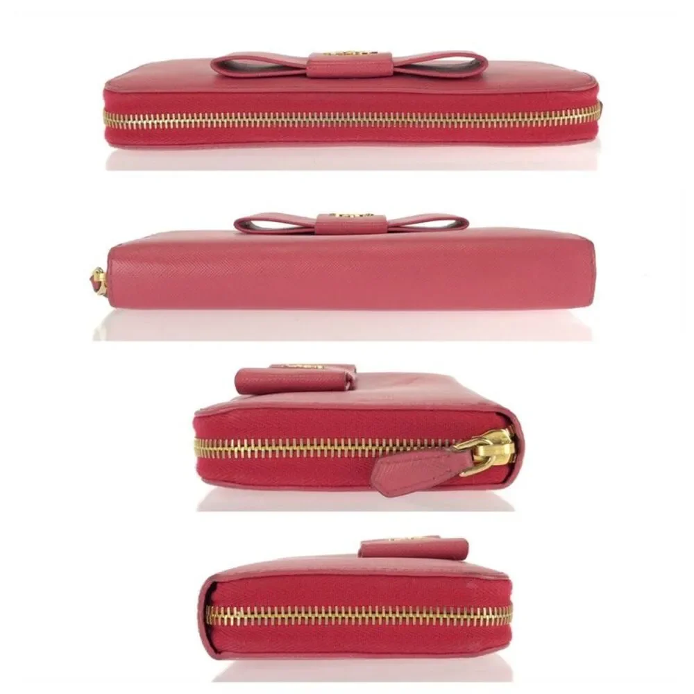 Prada Saffiano Fiocco Long Wallet